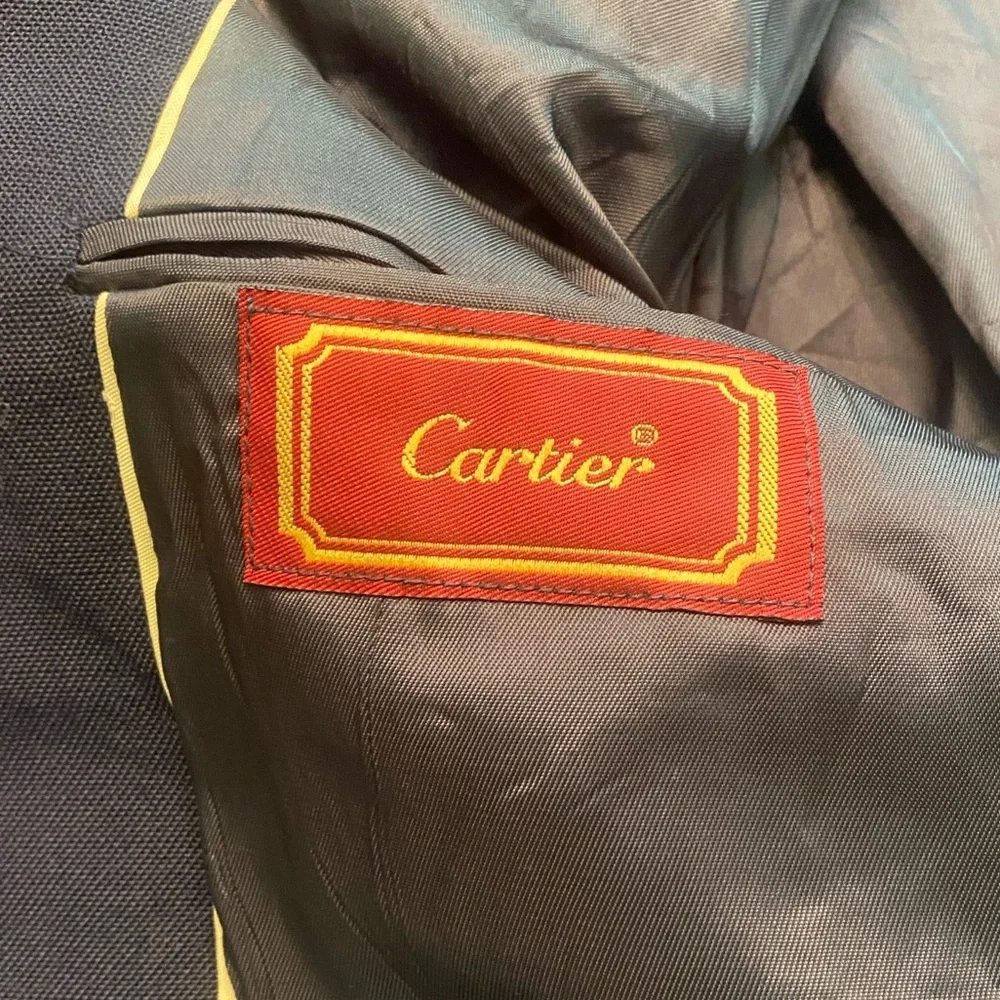 Cartier VTG Men's Navy Two-Button Sport Coat